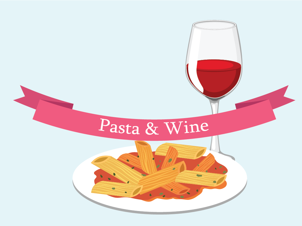 Pasta and Wine